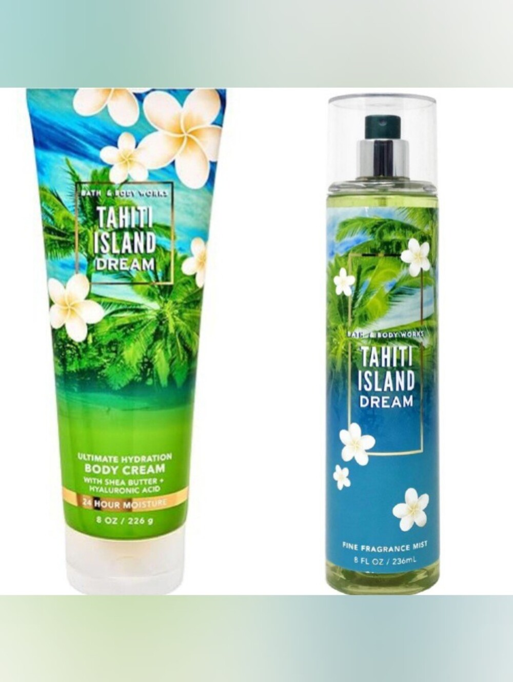 Bath & Body Works Tahiti Island Dream Body Cream & Fragrance Mist